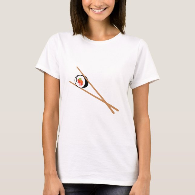 T-shirt Sushi Et Chopsticks (Devant)