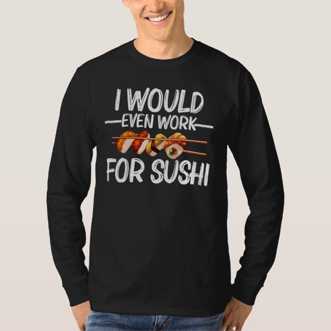 T-shirt Sushi For Men Women Sushi Roll Vinegared Rice (Devant)