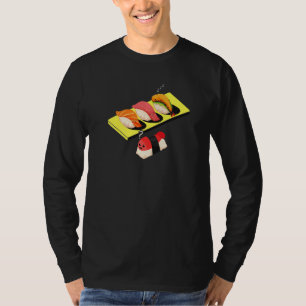 T-shirt Sushi Japonais  Mangeur de Sushi Wasabi Foodie