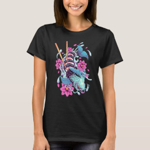 T-shirt Sushi Koi Poisson Japonais Koi Carp Pond Japon Che
