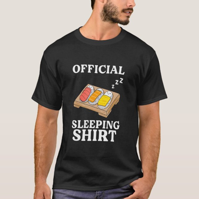 T-shirt Sushi late sleepers morning grouch (Devant)