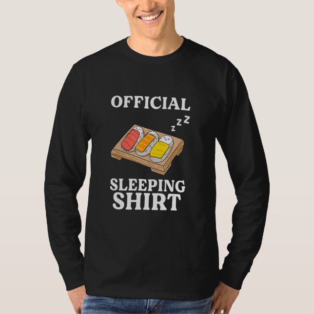 T-shirt Sushi late sleepers morning grouch (Devant)