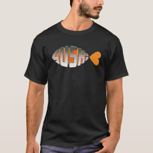 T-shirt Sushi Love Religieux Poisson Inspiré Typographie S