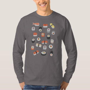 T-shirt Sushi Nigiri Sashimi Maki Rouleau personnalisable