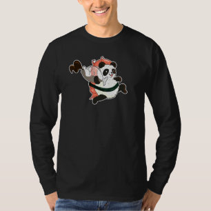 T-shirt Sushi Panda Cute Avec Crevettes Volant Sauce De So