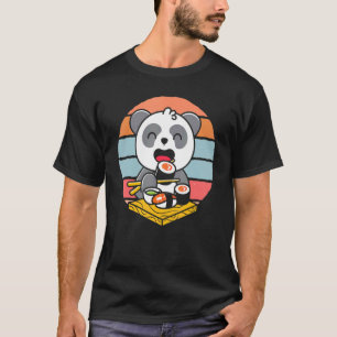 T-shirt Sushi Rolls Japonais Sushi Foin Animal Panda Bea