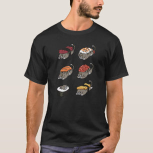 T-shirt Sushi Tabby Cat Pet