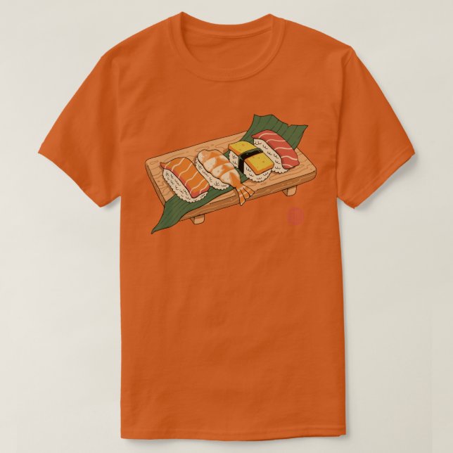 T-shirt Sushi Ukiyoe (Design devant)