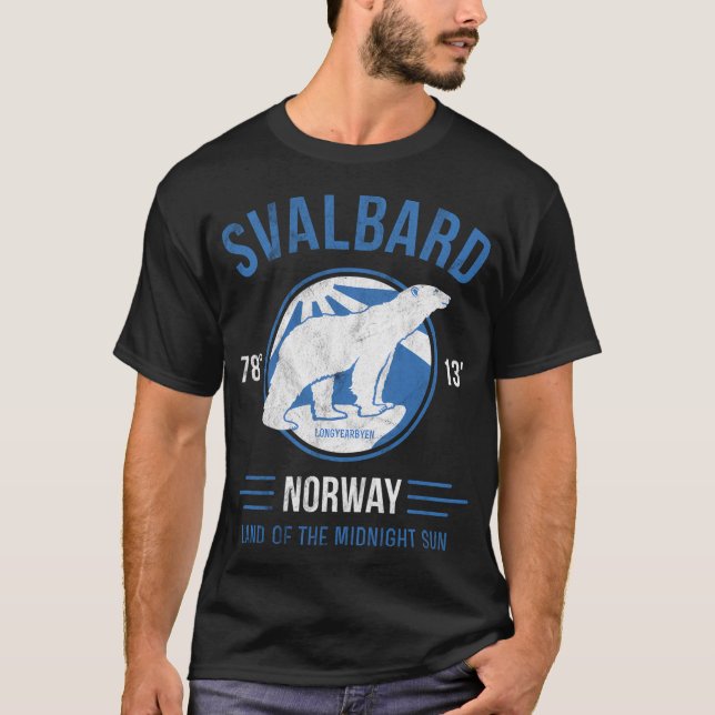 T-shirt Svalbard Norvège Ours polaire Arctique (Devant)