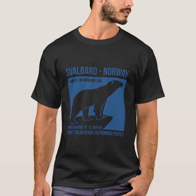 T-shirt Svalbard Norvège Ours polaires Longyearbyen Spitsb (Devant)