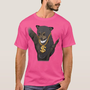 T-shirt Swag Hipster Streetwear Graphic Tee Wild Bear Hip