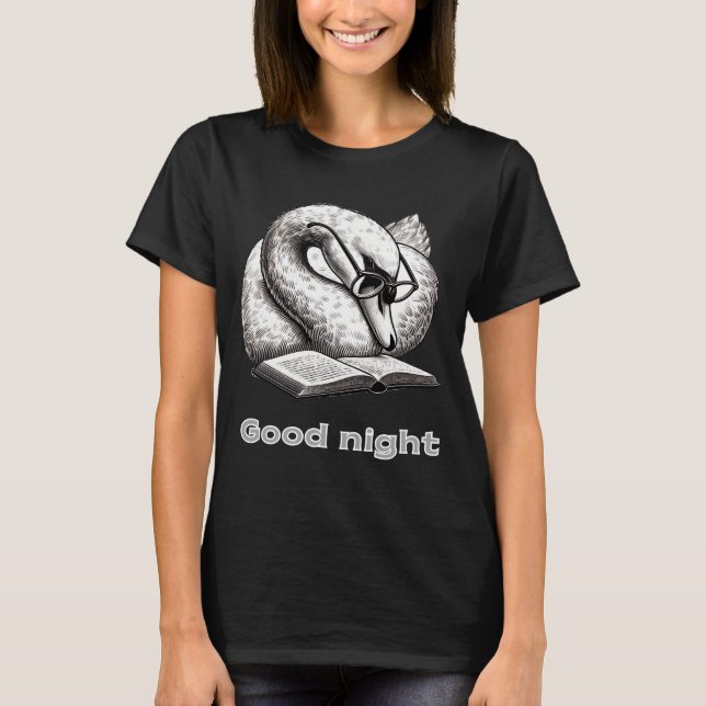 T-shirt Swan de nuit (Devant)