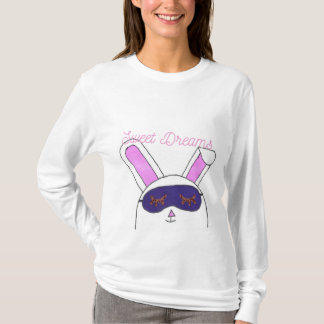 T-shirt Sweams Dreams Bunny Long Manches Pyjama Chemise