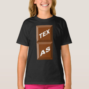 T-SHIRT SWEAT-SHIRT RAGLAN NOIR TEXAS CHOCOLAT