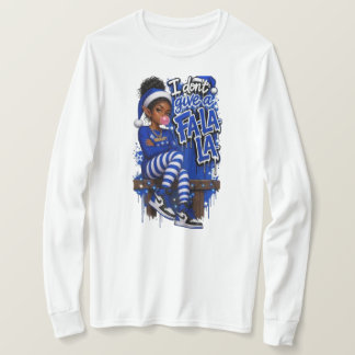 T-shirt sweat wte blue2 femme Don't Give One