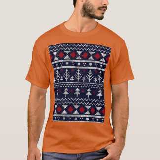 T-shirt Sweater de Noël Motif Easy Baby Tricot Patte