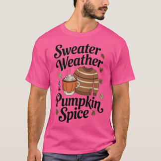 T-shirt Sweater Weather Pumpkin Spice Oversized
