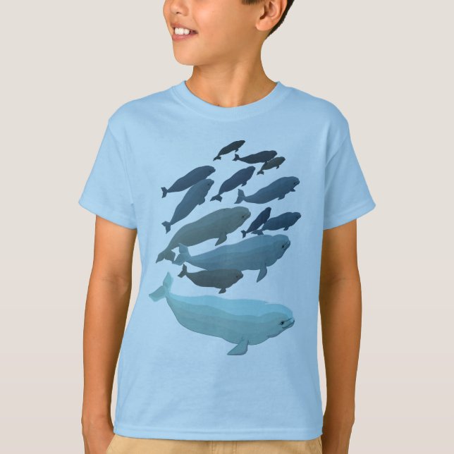T-shirt Sweatshirt de baleines Beluga de garçon Baby Belug (Devant)