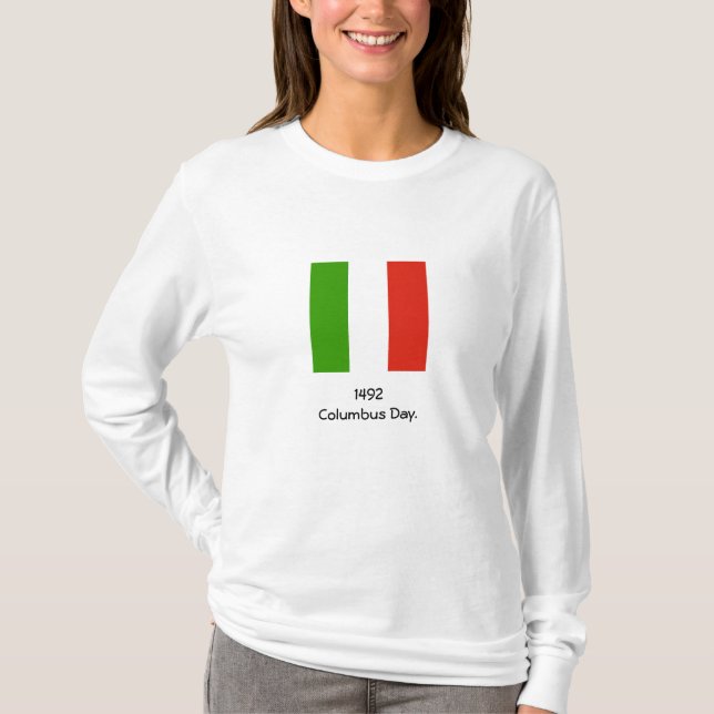 T-shirt Sweatshirt de drapeau d'Italien du jour de (Devant)