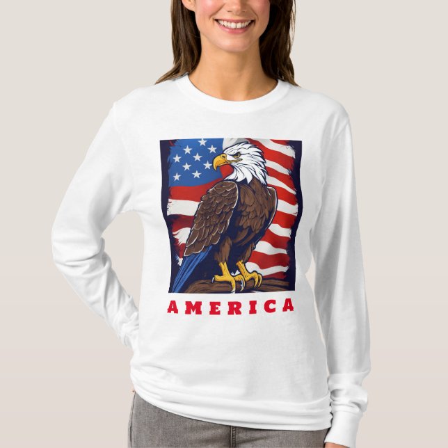 T-shirt Sweatshirt de la Voix de l'Amérique pour les femme (Devant)