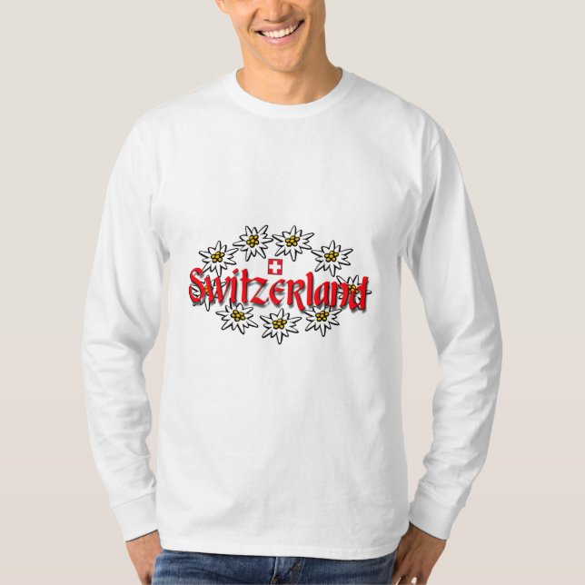 T-shirt Sweatshirt d'edelweiss de la Suisse (Devant)