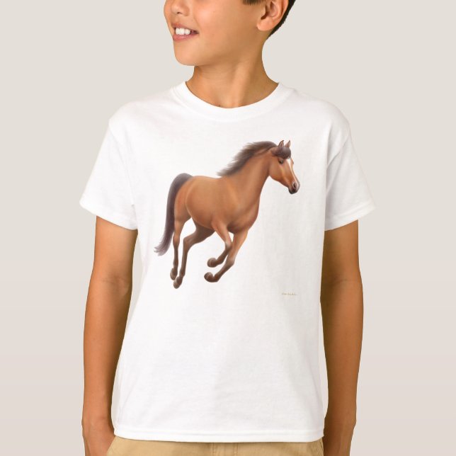 T-shirt Sweatshirt des enfants de la baie Galloping (Devant)