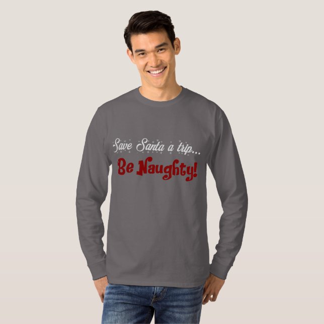 T-shirt Sweatshirt drôle vilain de vacances de Noël des (Devant entier)