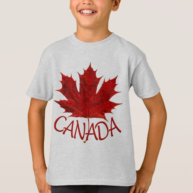 T-shirt Sweatshirt du drapeau canadien de l'enfant Maple L (Devant)