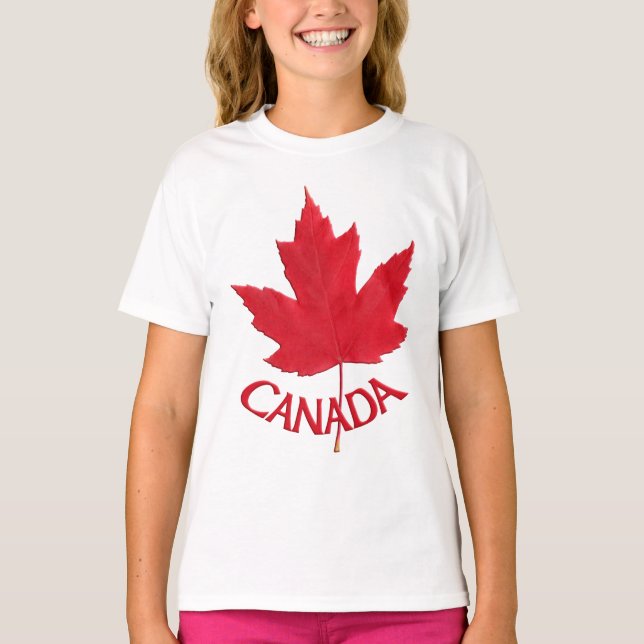 T-shirt Sweatshirt du drapeau canadien de l'enfant Maple L (Devant)