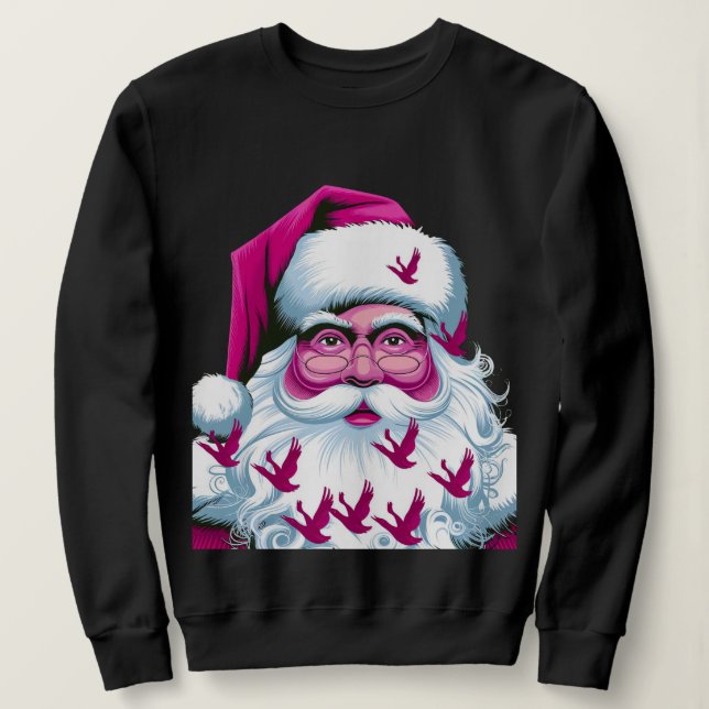 T-shirt Sweatshirt femme mignonne Père Noël (Design devant)