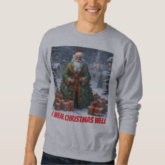 T-shirt Sweatshirt Homme AI Je Porte Noël Avec Sty