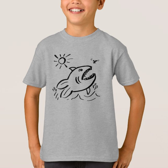 T-shirt sweatshirt Hungry Fish et Fly (Devant)