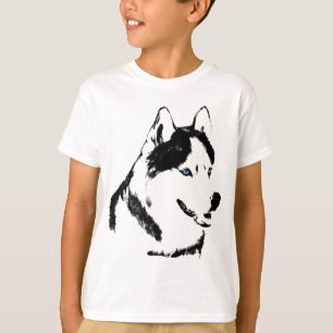 T-shirt Sweatshirt Husky Kid's Shirts Sled Dog Kid's Husky