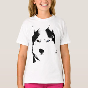 T-shirt Sweatshirt Husky Kid's Shirts Sled Dog Kid's Husky