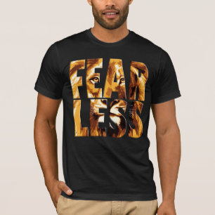T-shirt Sweatshirt Lion Sans Peur - Vêtements de sport mot