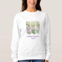 T - Shirt/Sweatshirt. Pinselstrich Floral Muster.
