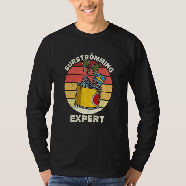 T-shirt Sweden Swedish fish specialty Surstromming puke fi (Devant)