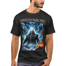Swedenborg Heaven & Hell Black AI Généré Art