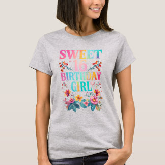T-shirt Sweet 16 fille d'anniversaire