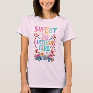 T-shirt Sweet 16 fille d'anniversaire