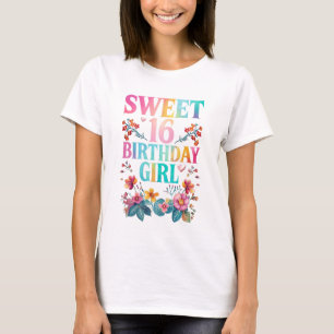 T-shirt Sweet 16 fille d'anniversaire
