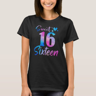 T-shirt Sweet 16th Birthday Party Celebration Sixteen
