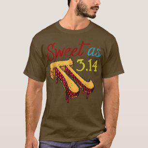 T-shirt Sweet As Pi Pizza Funny Mathletics Anniversaire Pi