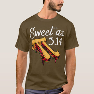 T-shirt Sweet As Pi Pizza Funny Mathletics Anniversaire Pi