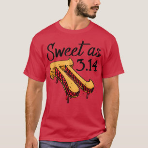 T-shirt Sweet As Pi Pizza Funny Mathletics Anniversaire Pi