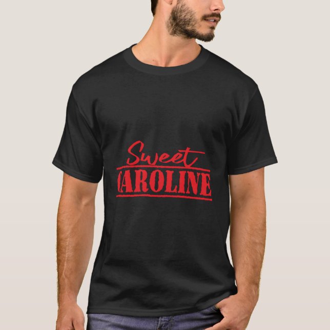 T-shirt Sweet Caroline Red 3 (Devant)