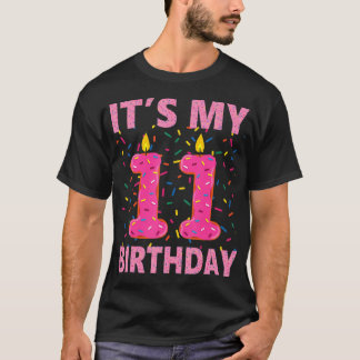T-shirt Sweet Donut C'est ma 11e chemise d'anniversaire 11