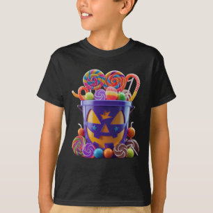 T-shirt Sweet & Éffrayant - Halloween Candy Bucket