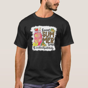 T-shirt Sweet Été Dernier Jour De Déjeuner D'École Dame De