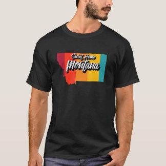 T-shirt Sweet Home Montana Retro les années 70 Montana Eta